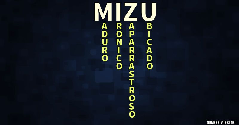 Acróstico mizu
