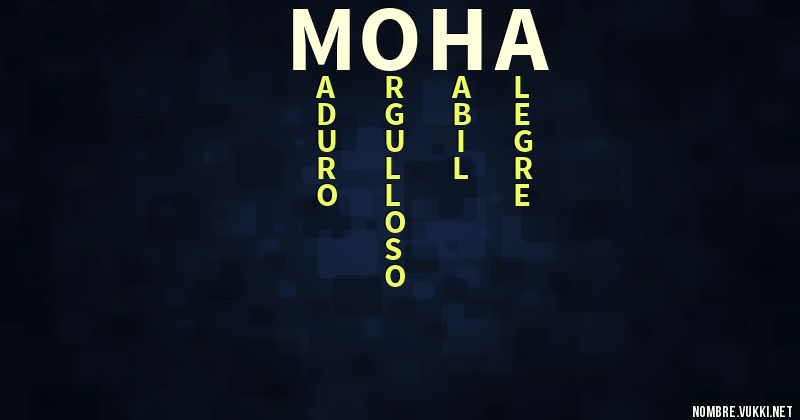 Acróstico moha