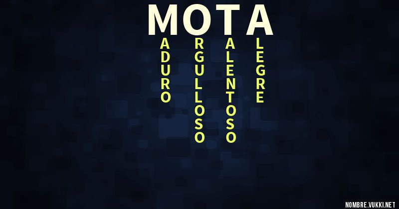 Acróstico mota