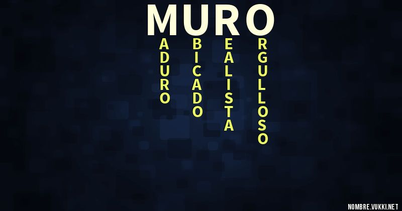 Acróstico muro