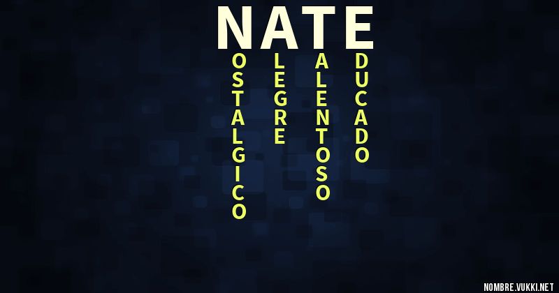 Acróstico nate