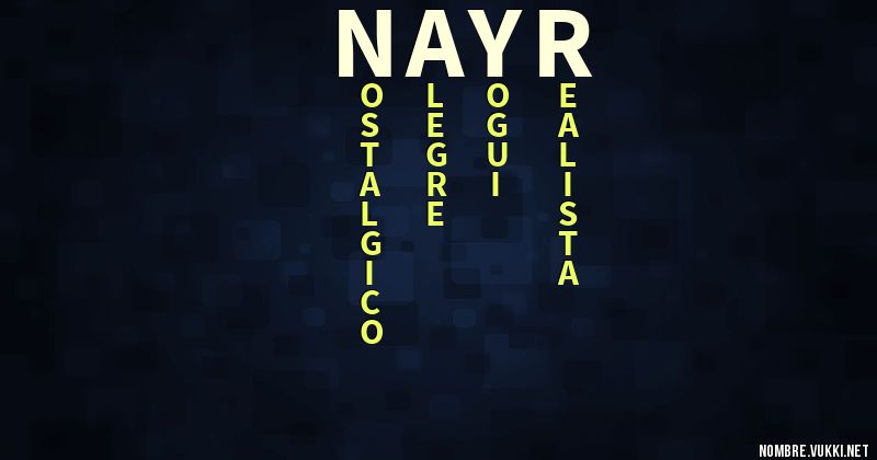 Acróstico nayr