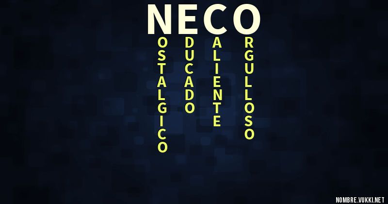 Acróstico neco