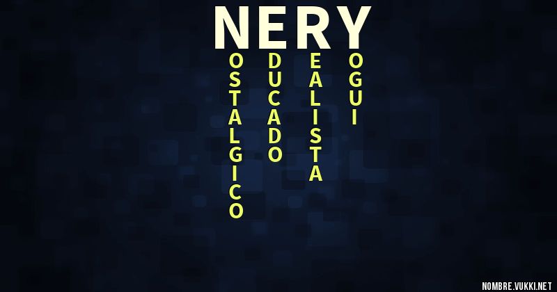 Acróstico nery