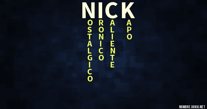 Acróstico nick