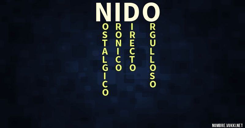 Acróstico nido