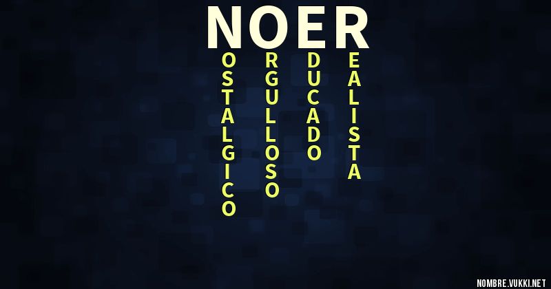 Acróstico noer