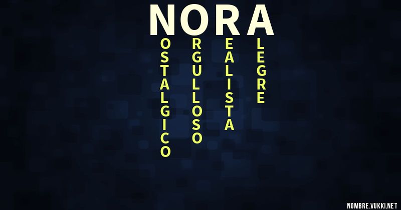 Acróstico nora