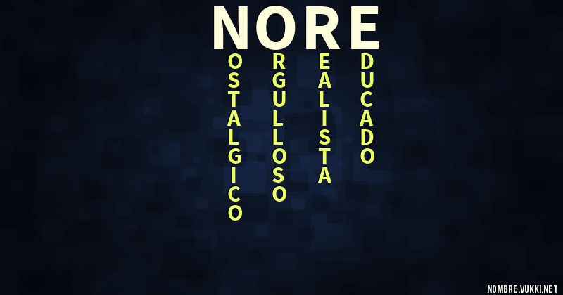 Acróstico nore