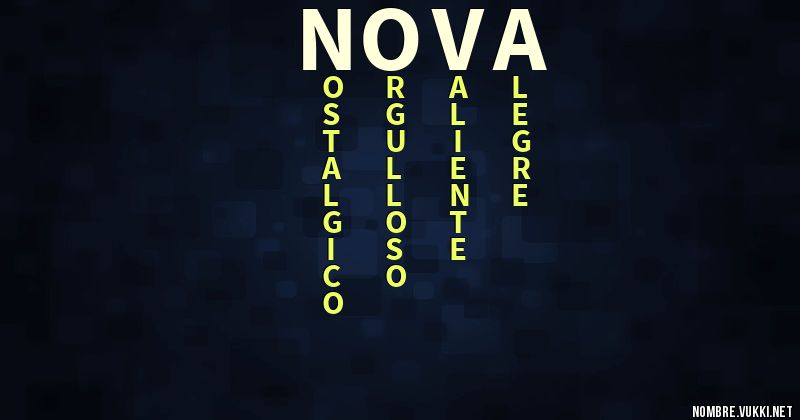 Acróstico nova