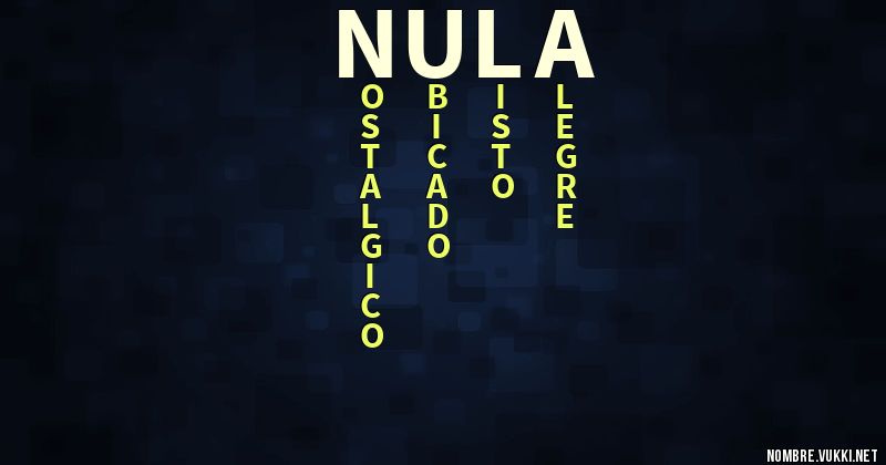 Acróstico nula