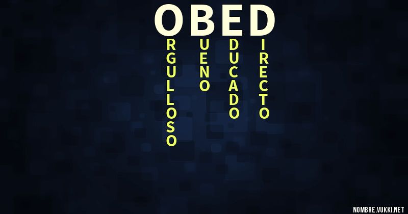 Acróstico obed