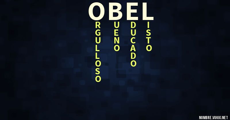 Acróstico obel