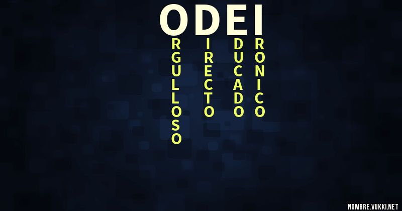 Acróstico odei