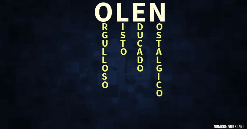 Acróstico olen