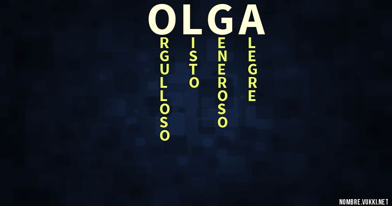 Acróstico olga