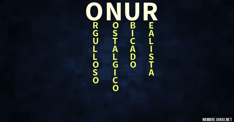 Acróstico onur