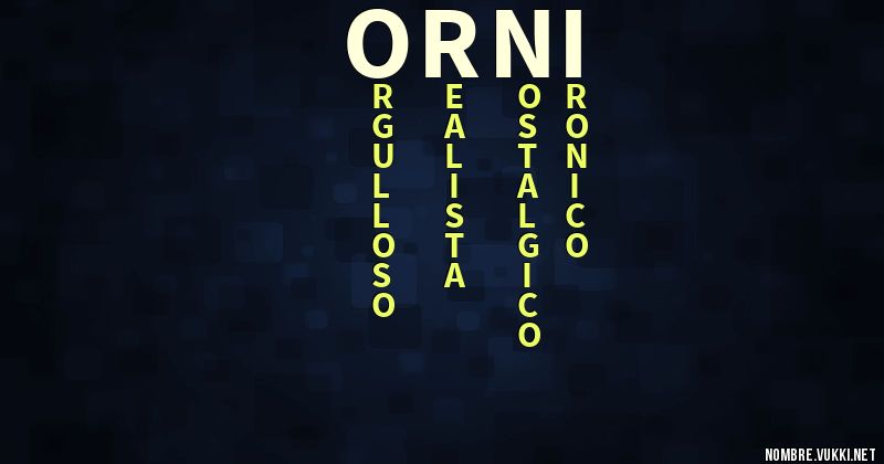 Acróstico orni