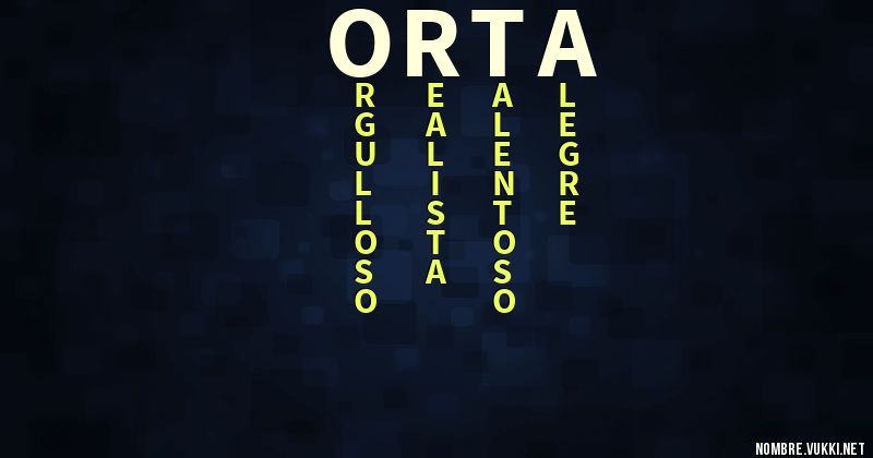 Acróstico orta