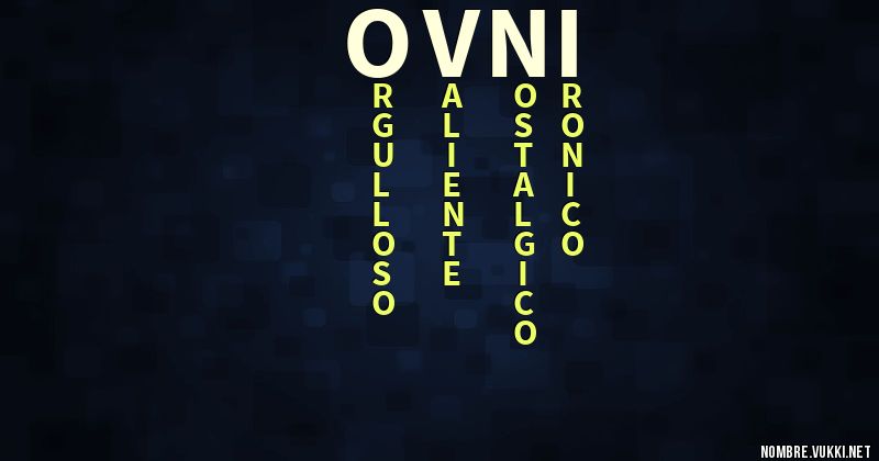 Acróstico ovni