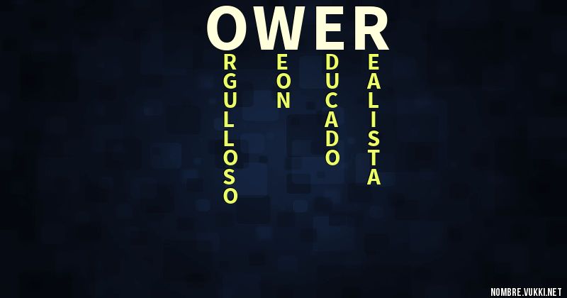 Acróstico ower