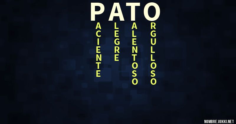 Acróstico pato