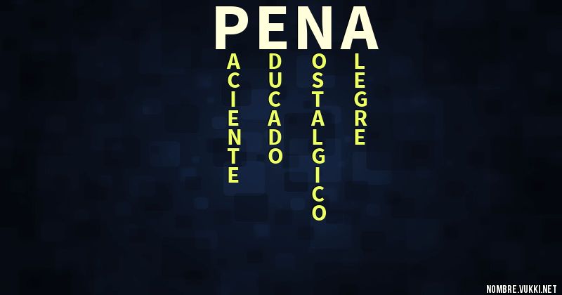 Acróstico peña
