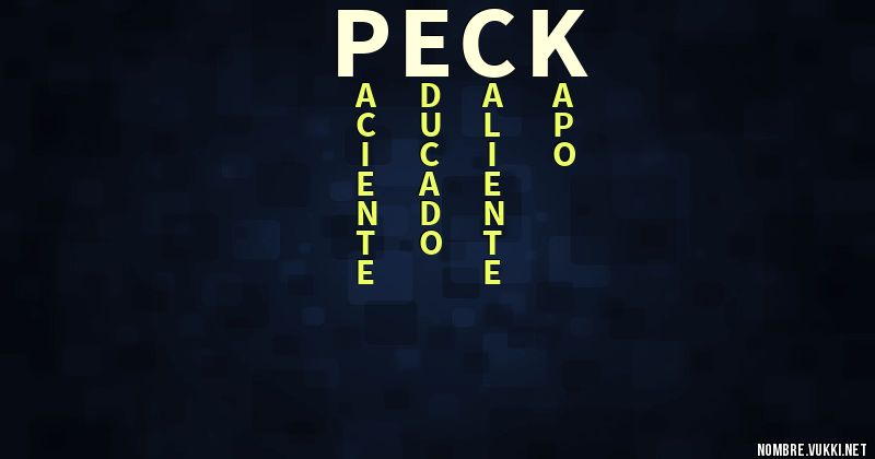 Acróstico peck