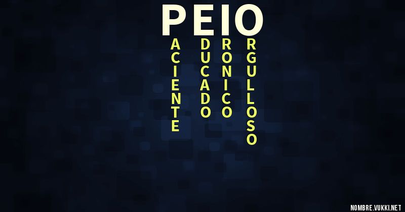 Acróstico peio
