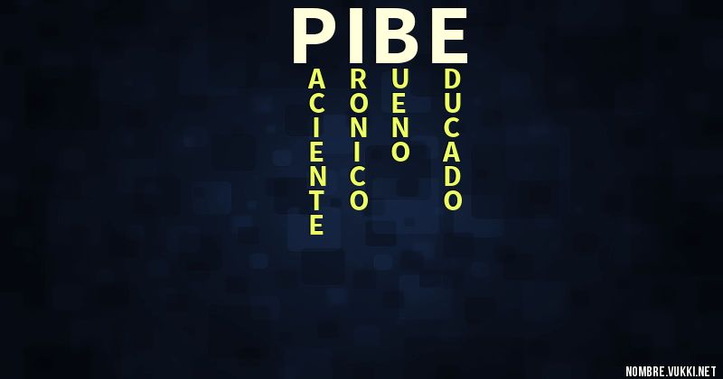 Acróstico pibe