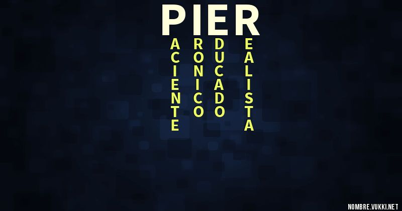 Acróstico pier