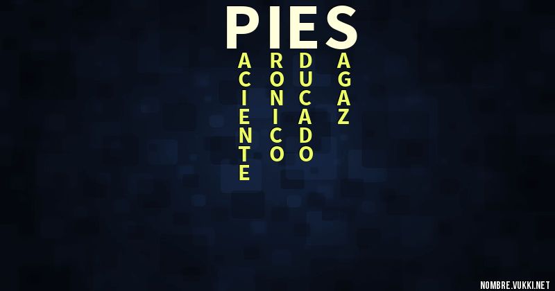 Acróstico pies