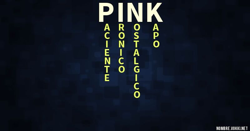 Acróstico pink