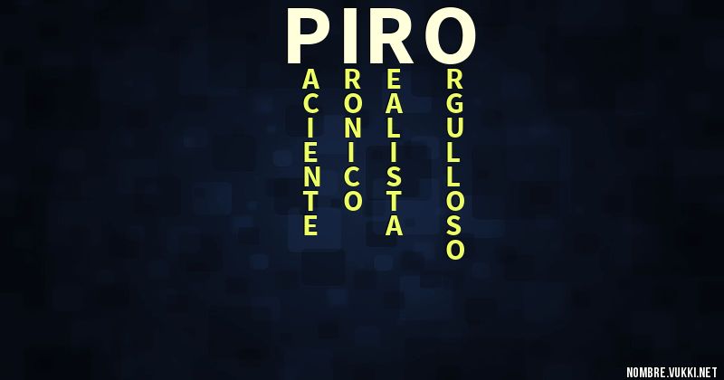 Acróstico piro