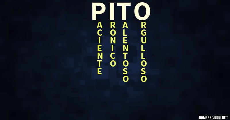 Acróstico pito