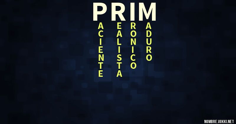 Acróstico prim