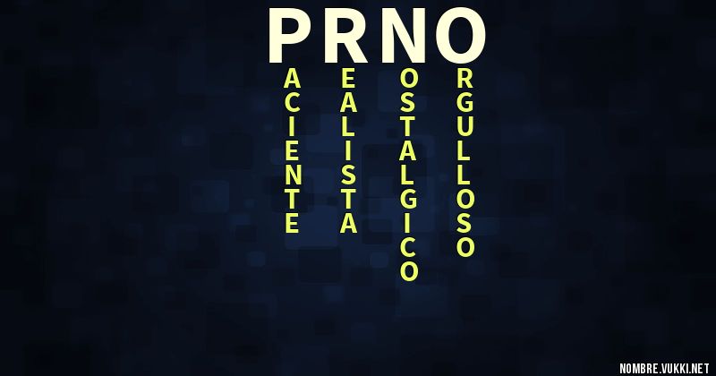 Acróstico prno