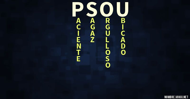 Acróstico psou