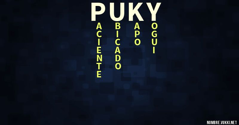Acróstico puky