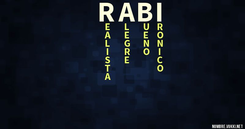 Acróstico rabi