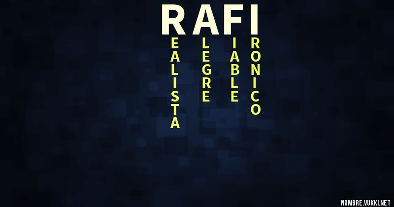 Acróstico rafi