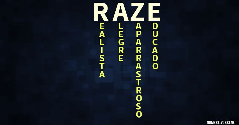 Acróstico raze