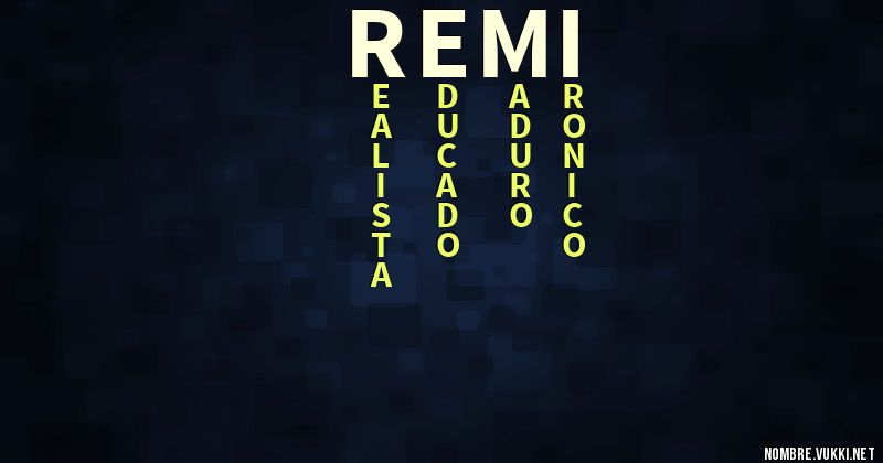 Acróstico remi