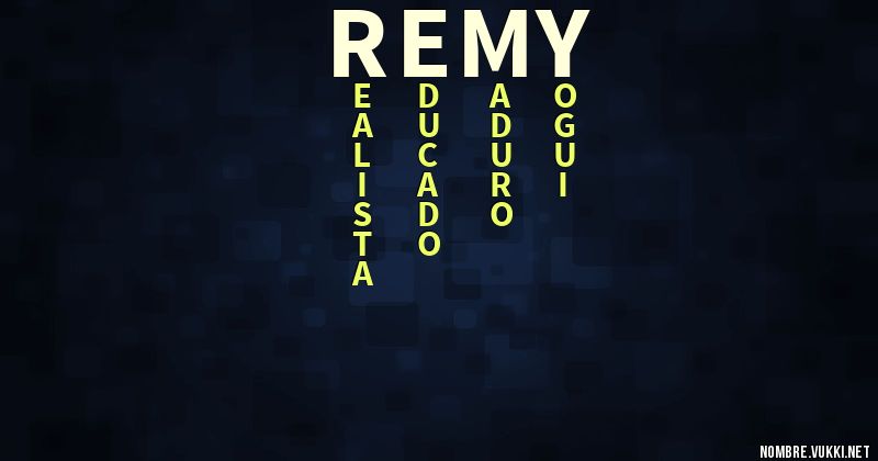 Acróstico remy