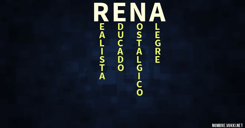Acróstico rena