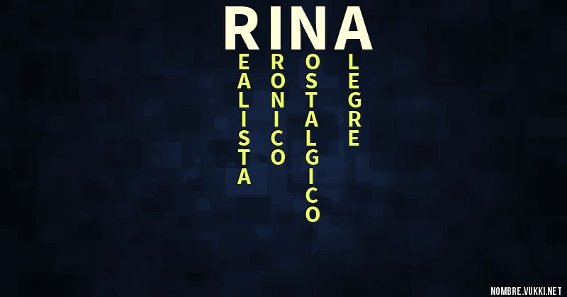 Acróstico rina