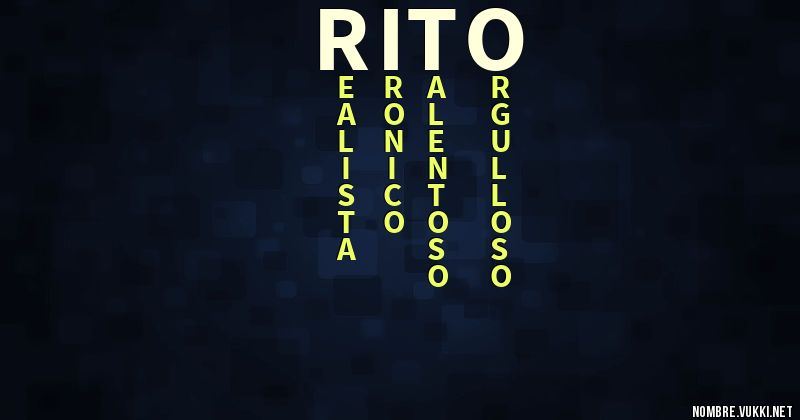 Acróstico rito