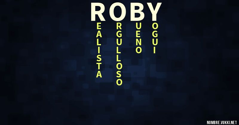 Acróstico roby