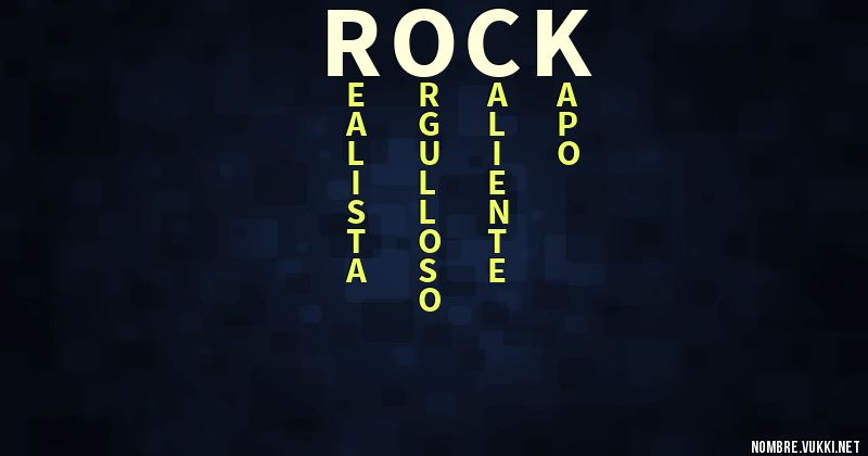 Acróstico rock
