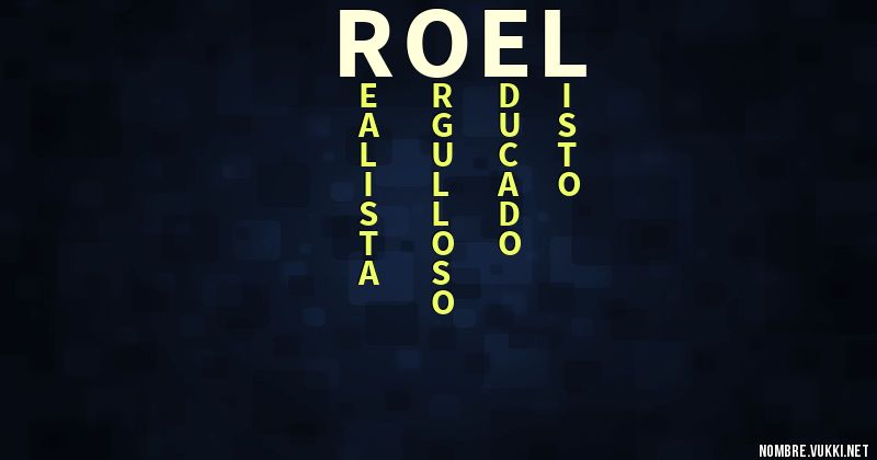 Acróstico roel